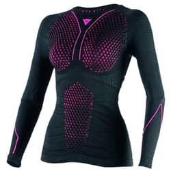 DAINESE D-CORE THERMO MUJER TEE LS BLACK/FUCHSIA