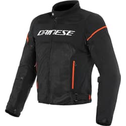 DAINESE AIR FRAME D1 TEX JACKET BLACK/WHITE/FLUO-RED
