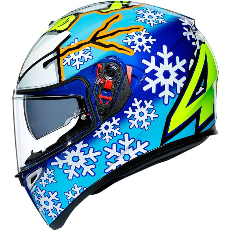 agv rossi winter test helmet